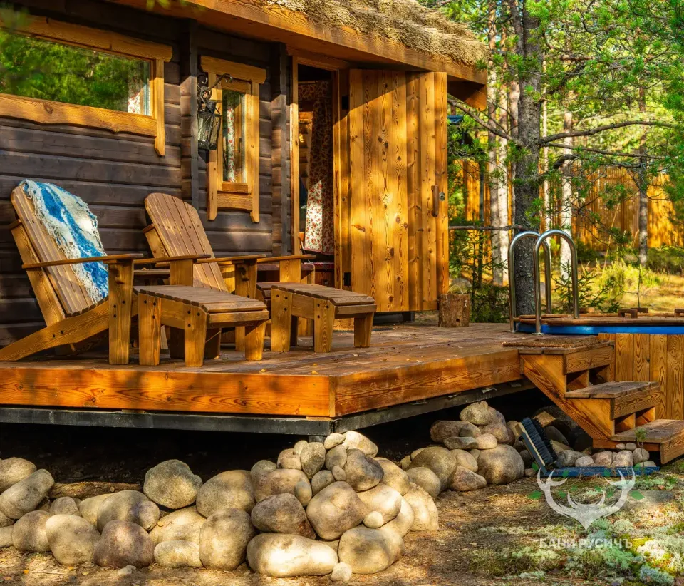 Фото готовой бани