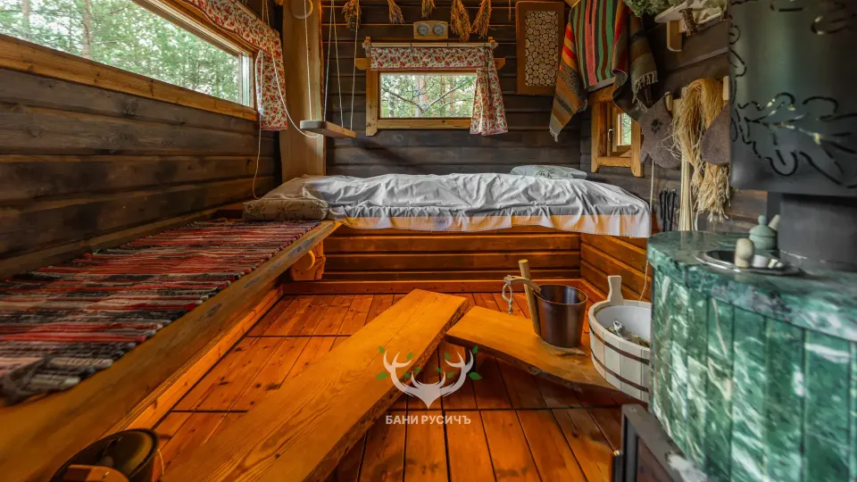 Фото готовой бани - парная