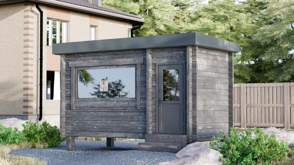 Картинка готовой бани "Народная"