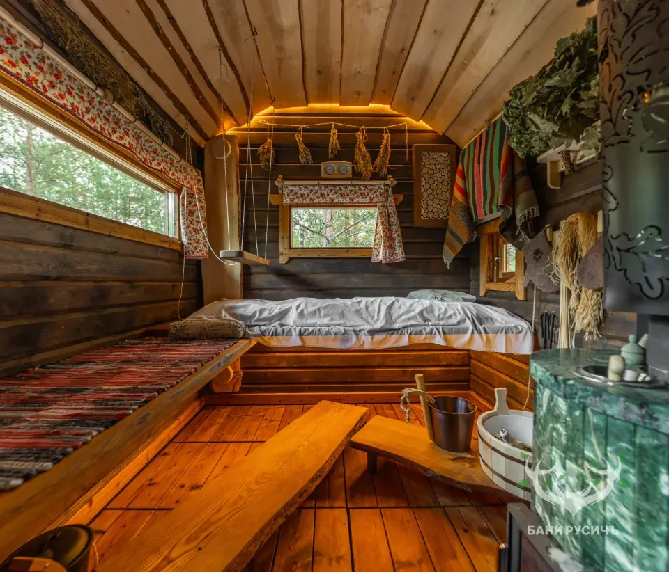 Фото готовой бани