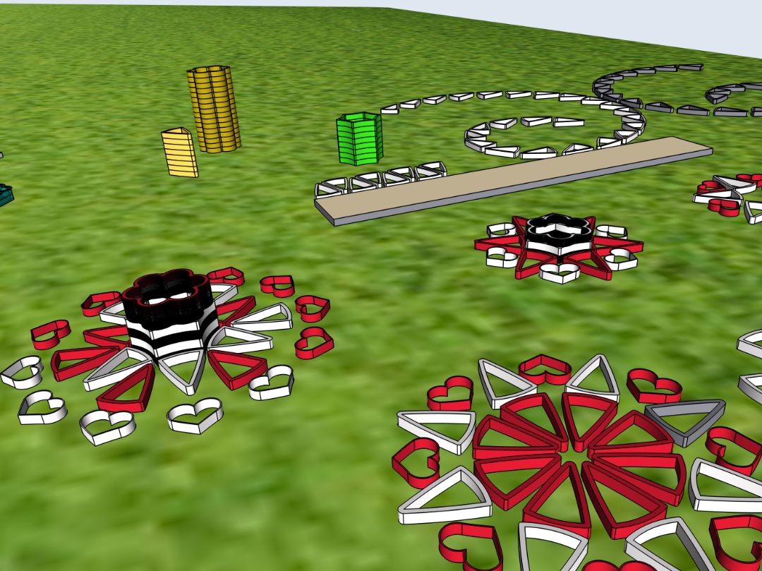 Элементы ландшафтного дизайна, 3д печать бетоном. ОСНОВАНИЕ