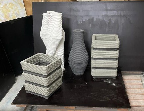 Наборные элементы в сборе. 3д печать бетоном. ОСНОВАНИЕ