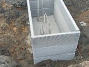 Опалубка, напечатанная на строительном 3д принтере, стеновой элемент