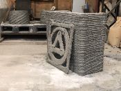 Опалубка, напечатанная на строительном 3д принтере, стеновой элемент