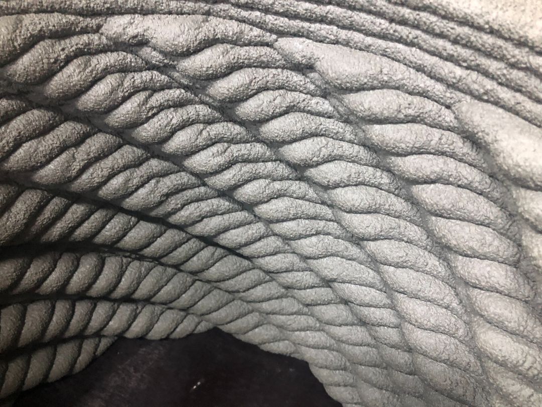 МАФ. 3д печать бетоном. Плетение. Серый. ОСНОВАНИЕ