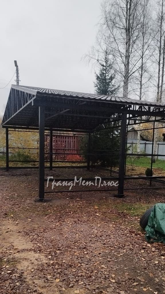 навес двускатный на заказ