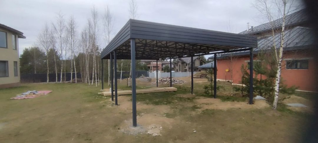 навес односкатный на заказ