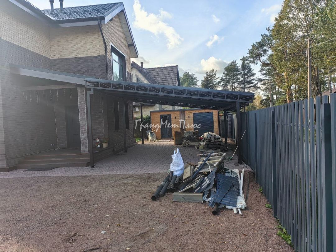 навес односкатный на заказ