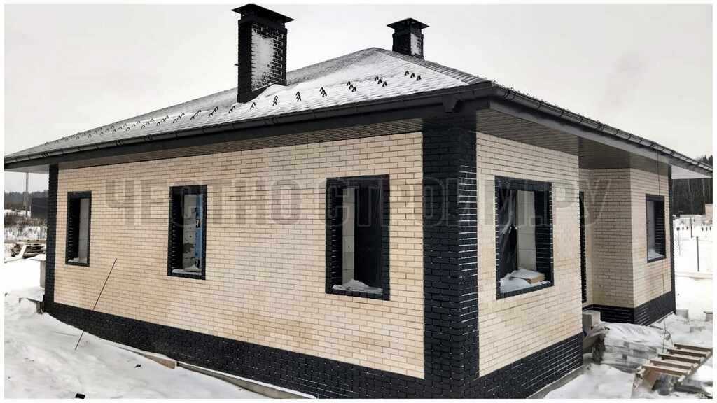 Строим дома из газобетона с облицовкой в Ступино