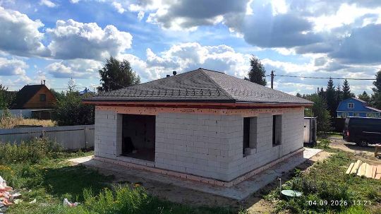 Кровельные работы завершены