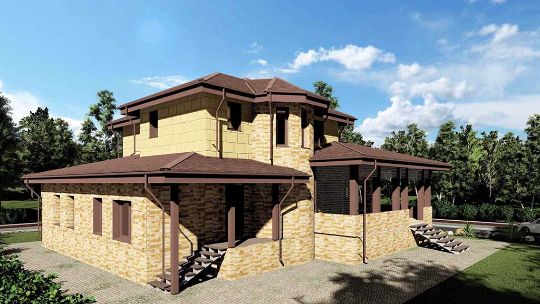 Начало строительство дома из керамзита