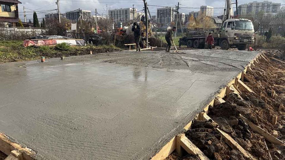 Заливаем фундамент