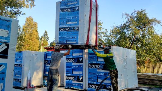 Двухэтажный дом из газобетона