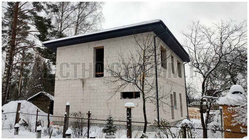 Фото  построенного нами двухэтажного дома из газоблока во Фрязино