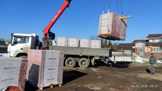 Начало строительства дома из керамического блока