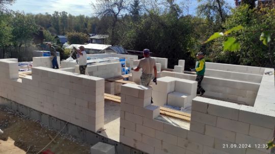 Двухэтажный дом из газобетона