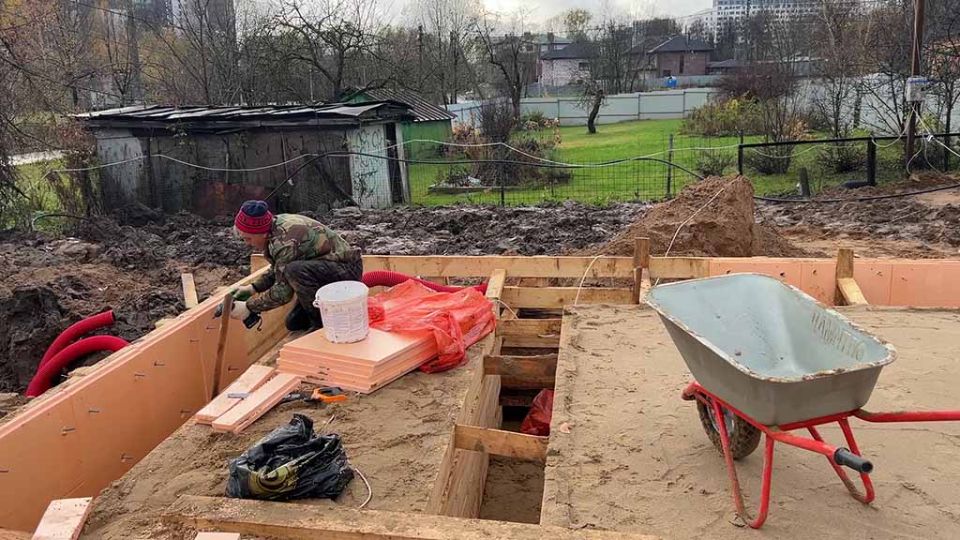 Утепление по периметру 50 мм. ЭППС