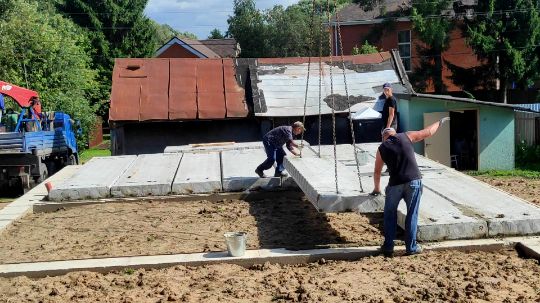 Перекрытие цоколя