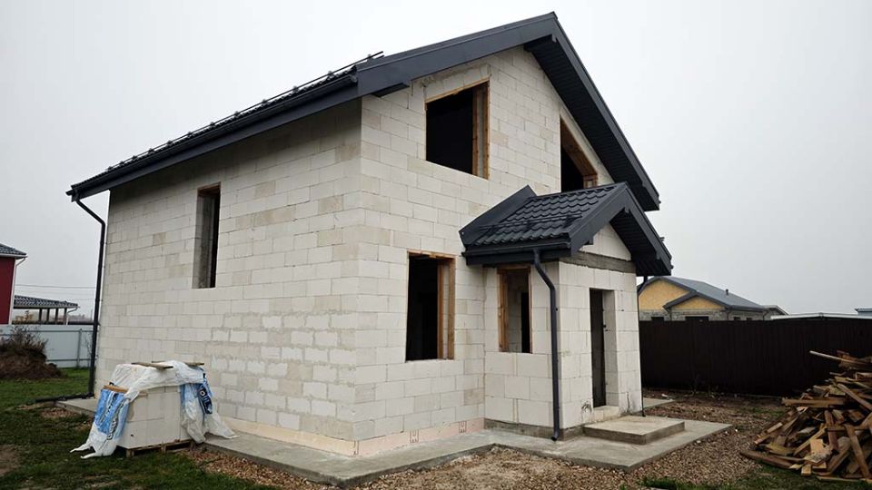 Дом из газобетона готов!!!