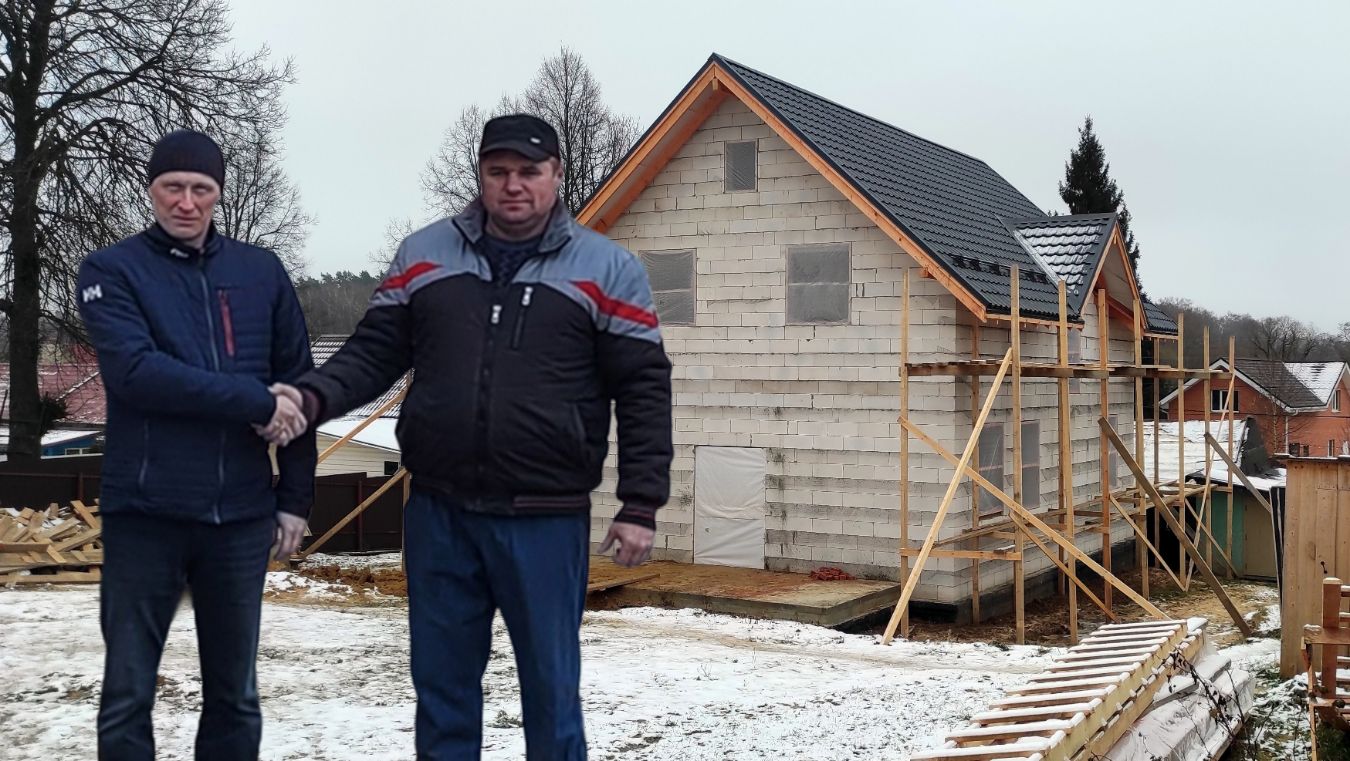 Строительство двухэтажного дома из газоблока в Домодедово