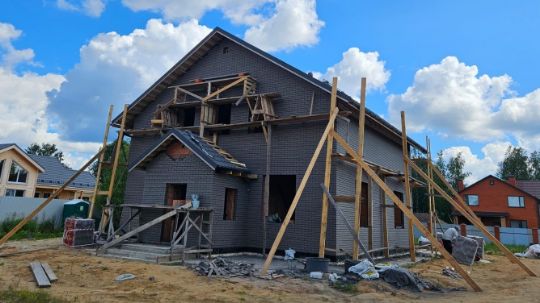 Дом из керамического блока с облицовкой