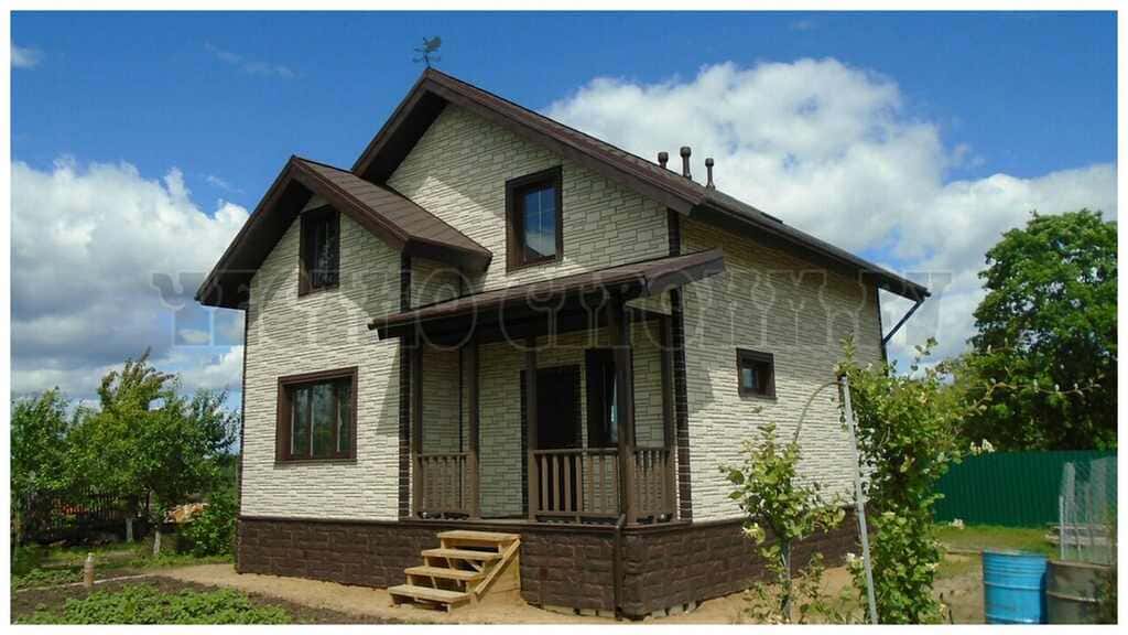 Фото построенного нашей бригадой строителей каркасного дома