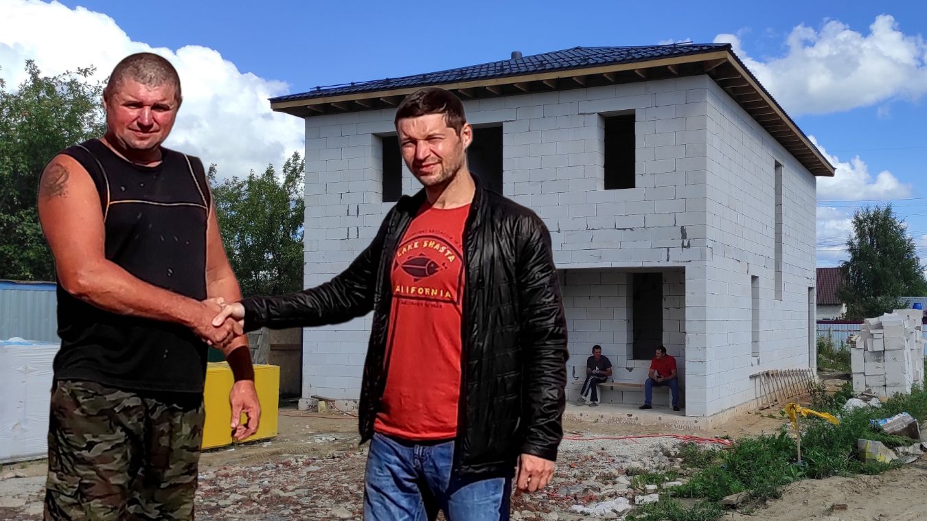 Строительство двухэтажного дома из газоблока в Красногорске