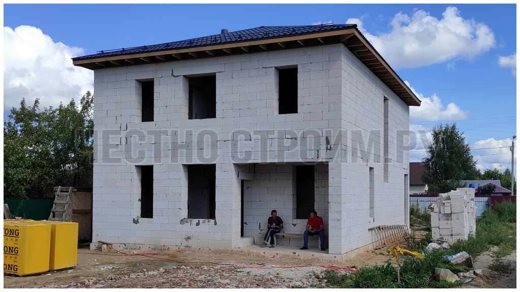 Строим двухэтажный дом из газобетона в Видном