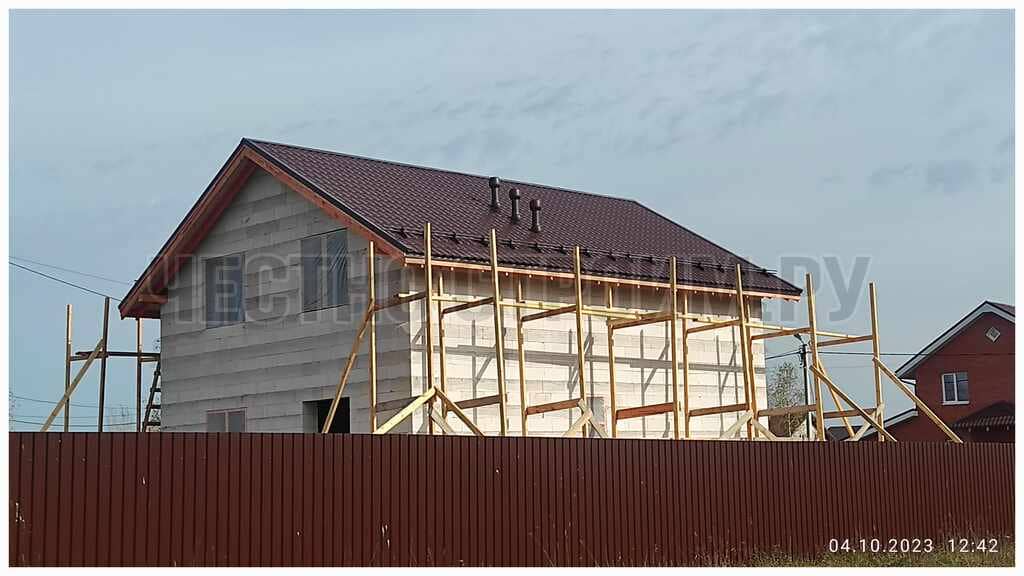 Строительство дома из газобетона в Чехове