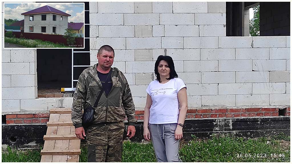 Фото с Заказчиком строительства дома из газоблока в Серпухове