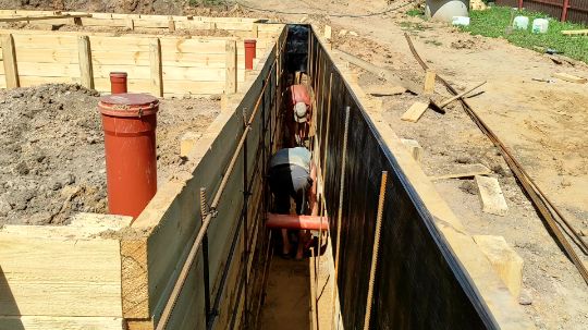 Ленточный фундамент