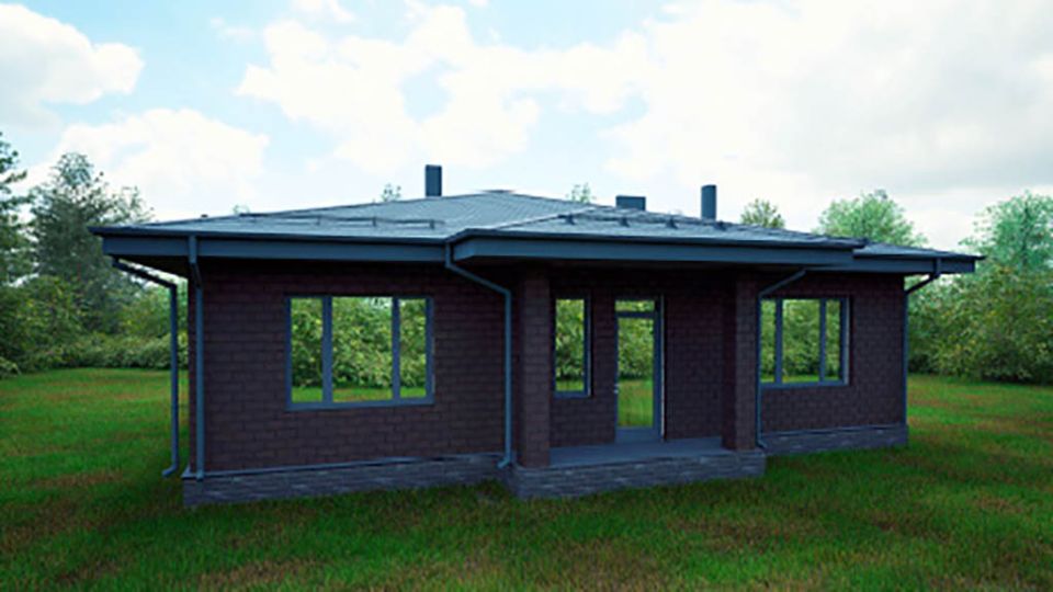 Баня из газобетона