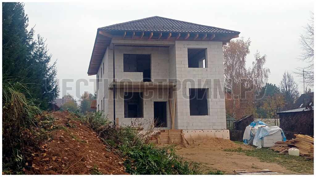 Дом из газобетона, построенный нашей бригадой в Наро-Фоминске