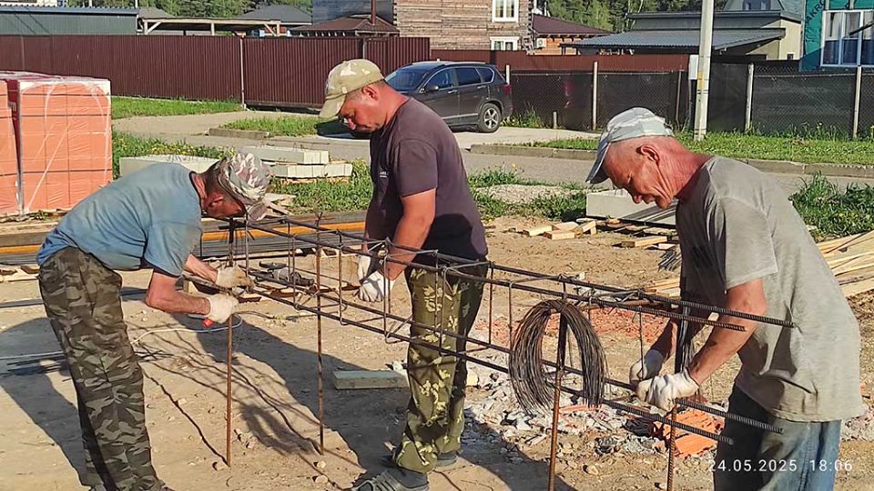 Вяжем армокаркас для армопояса