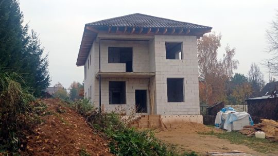 Построенный дом из газобетона