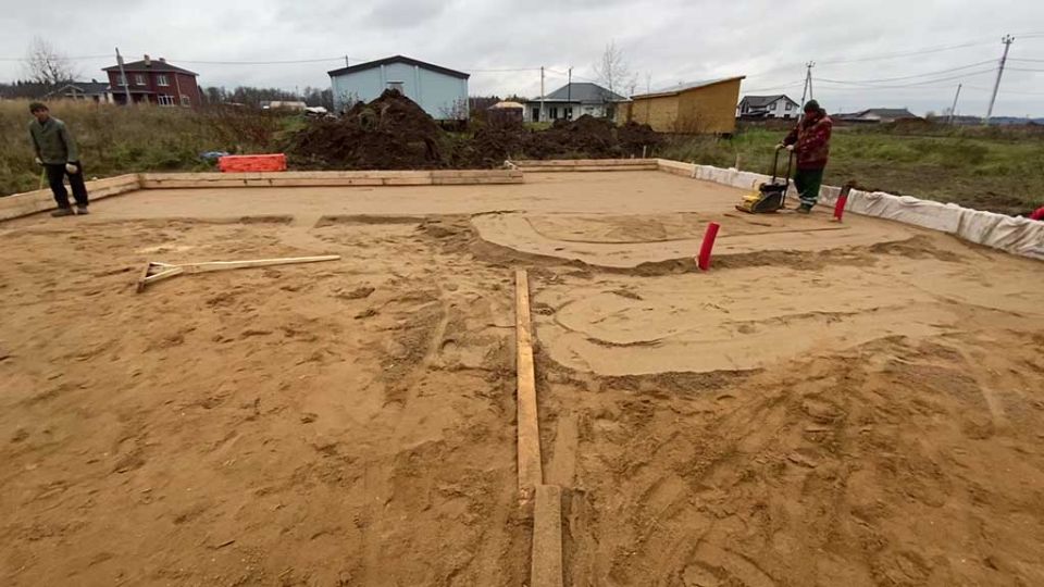 Тромбуем песчаную подушку