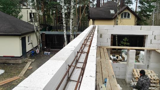 Монтаж армопояса