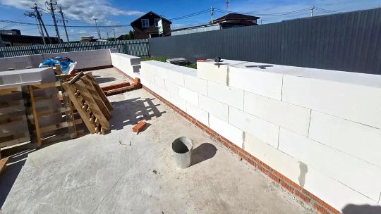 Кладка газобетона