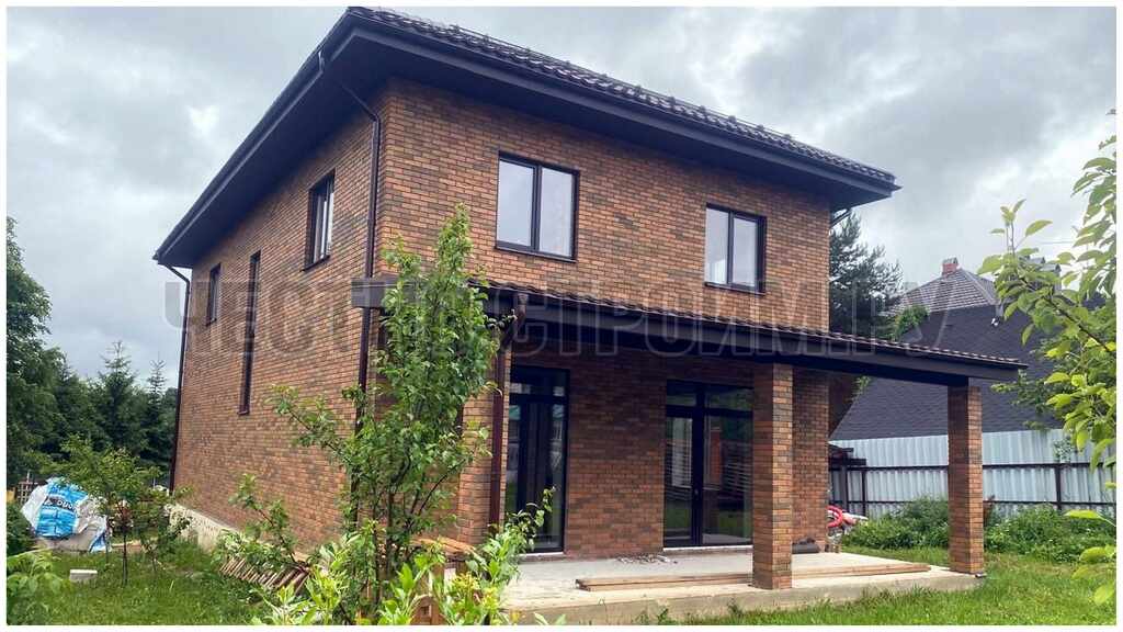 Дом из газобетона с облицовкой