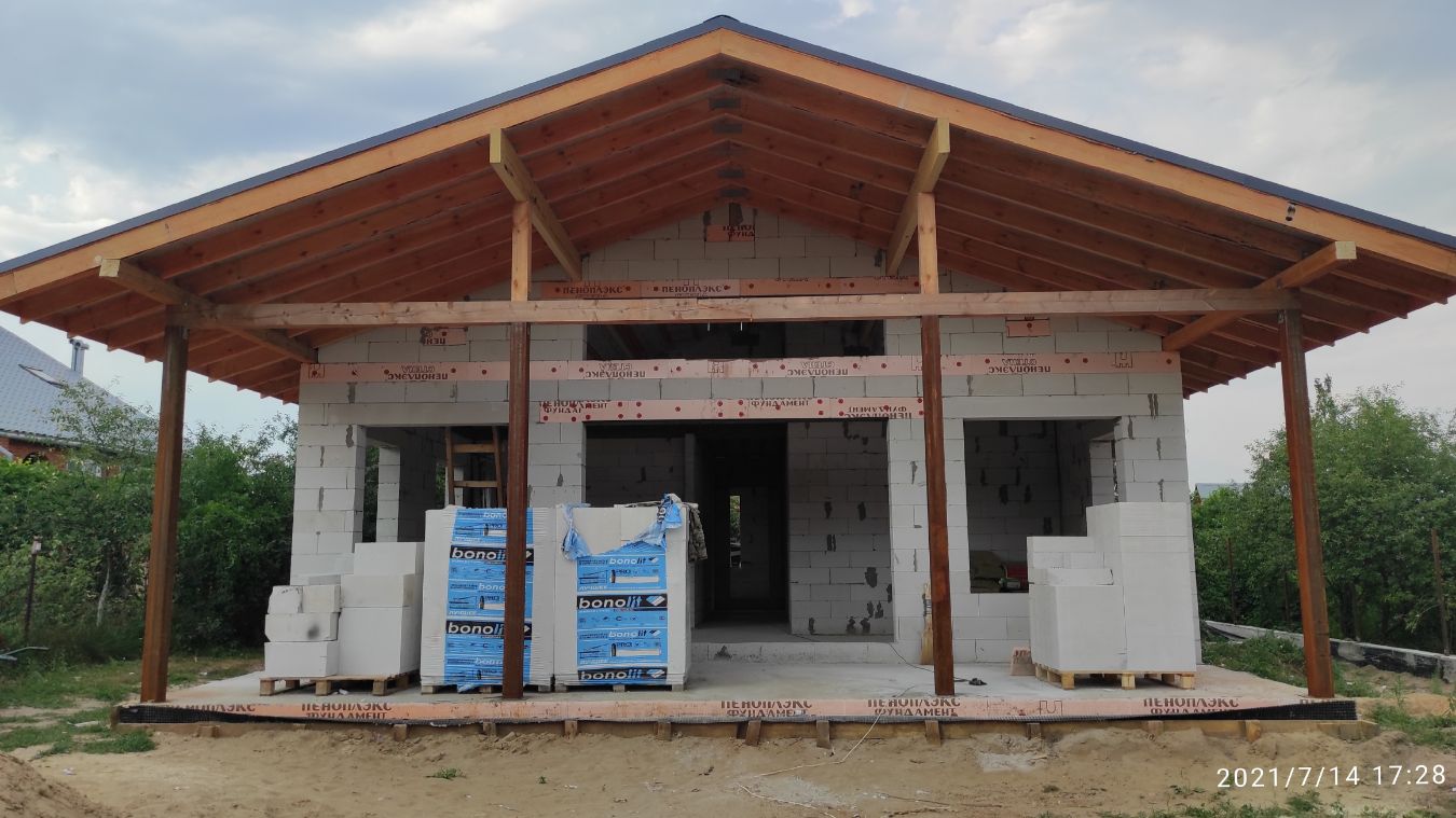 Строительство бригадой дома из газоблока в Москве