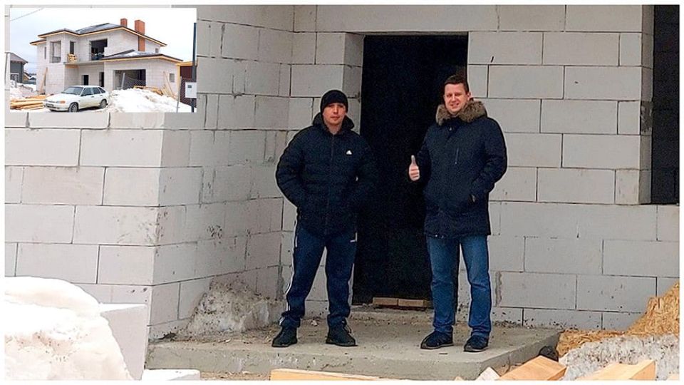 Двухэтажный дом из газоблока в Красногорске