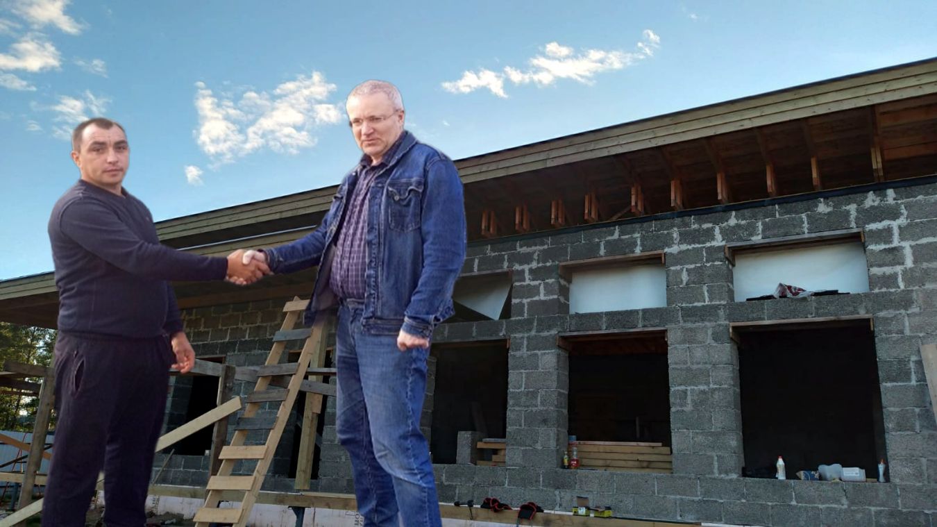 Строительство одноэтажного дома из арболита в Талдоме