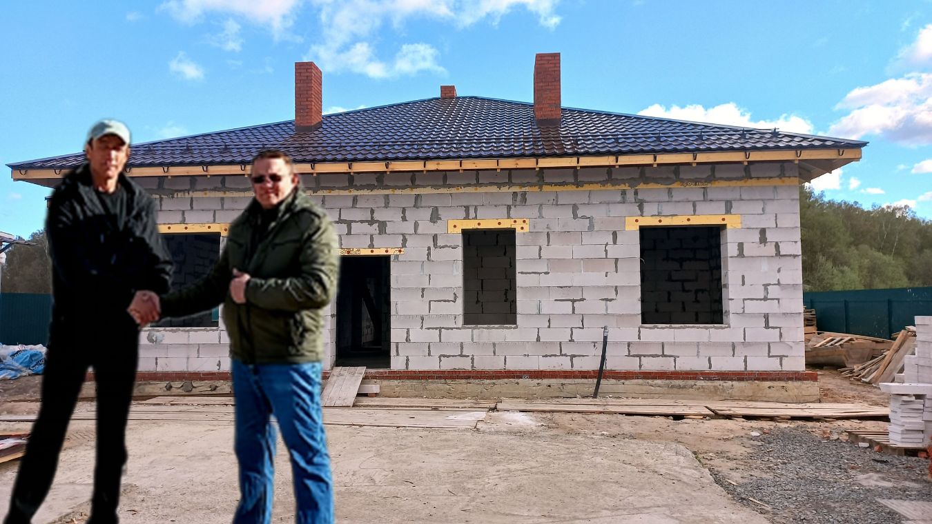 Строим одноэтажный дом из газоблока в Ступино