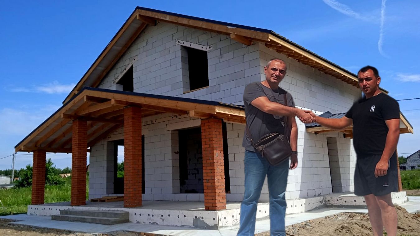 Построенный нами дом из газоблока в Павловском Посаде