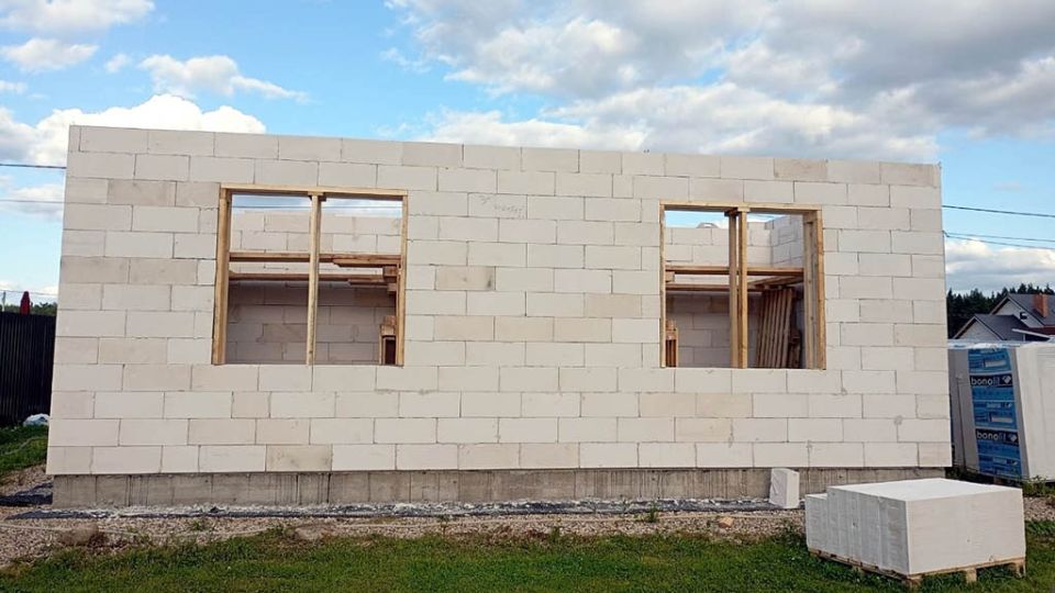 Коробка из газобетона