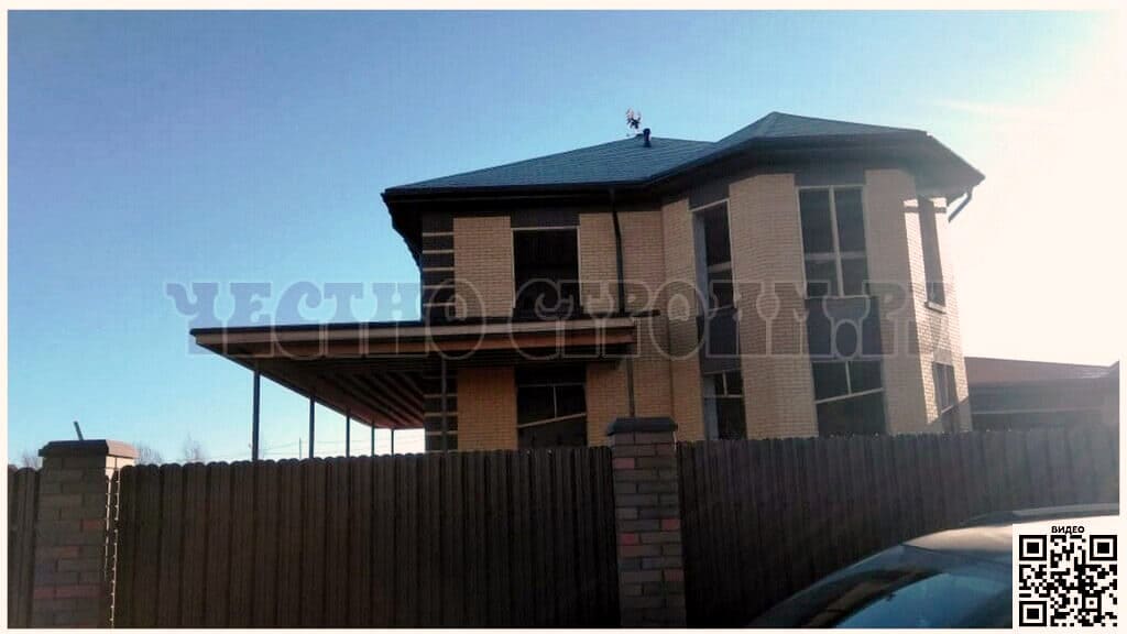 Фото построенного нашей строительной бригадой дома из газоблока в Московской области