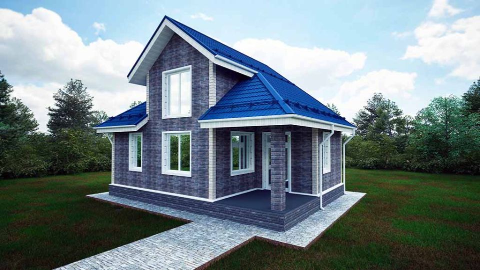 Баня из газобетона