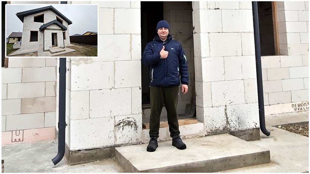 Двухэтажный дом из газобетона во Фрязино