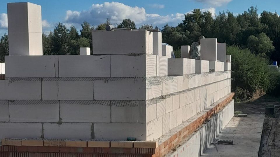 Кладка газоблока