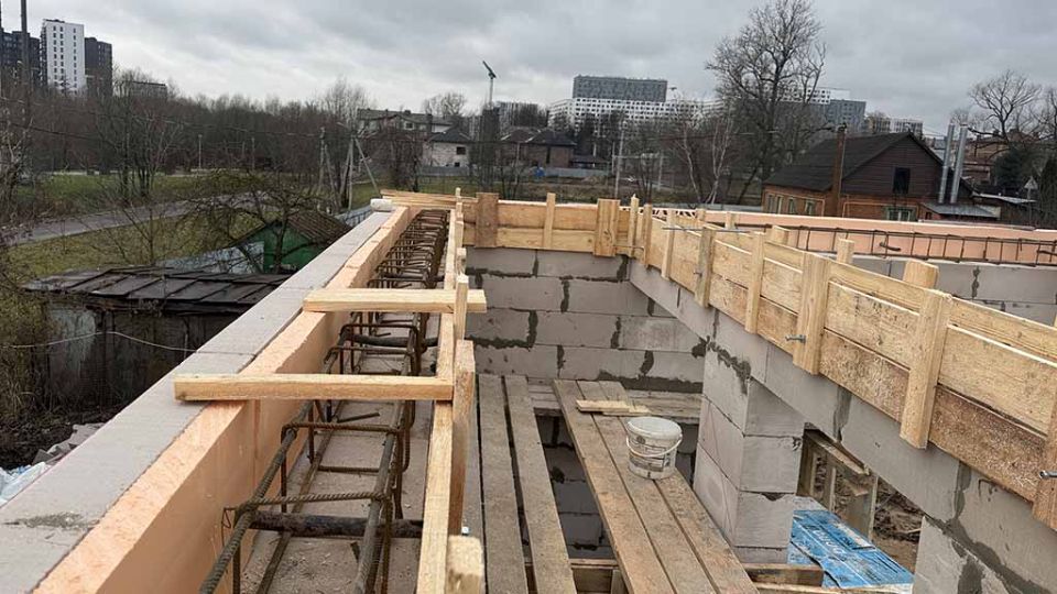 Монтаж армопояса